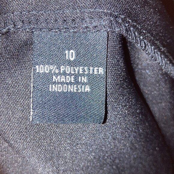 JBS Black Polka Dot Dress - Black dress with white polka dots, High-Low - Picture 11 of 12